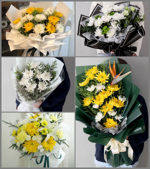 贵州毕节市织金县鸡场乡倮脚村白事花束代送